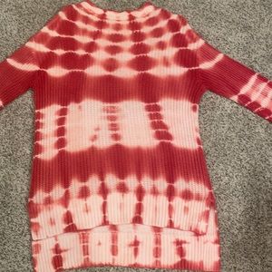 Tie die knit sweater